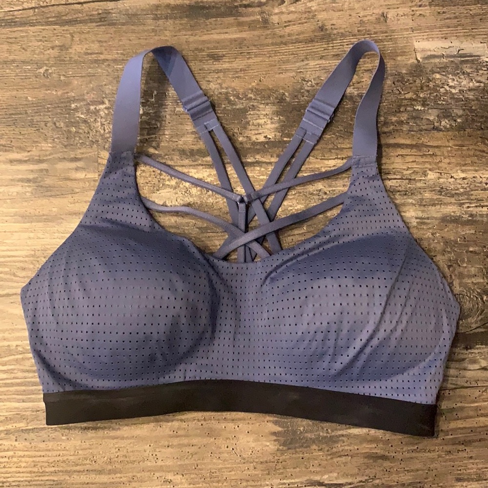 Light blue sports bra